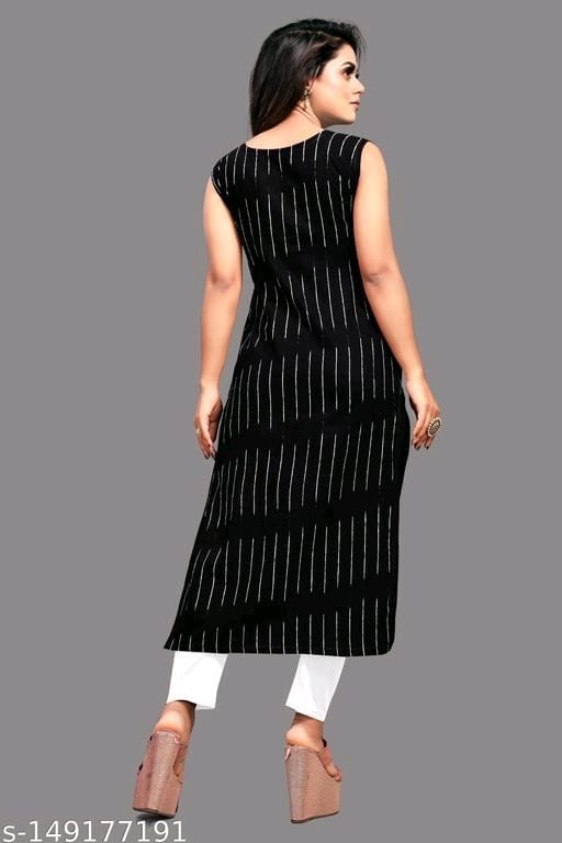 Arvi Creation Women's Cotton A-Line Kurti OrderMeFirst