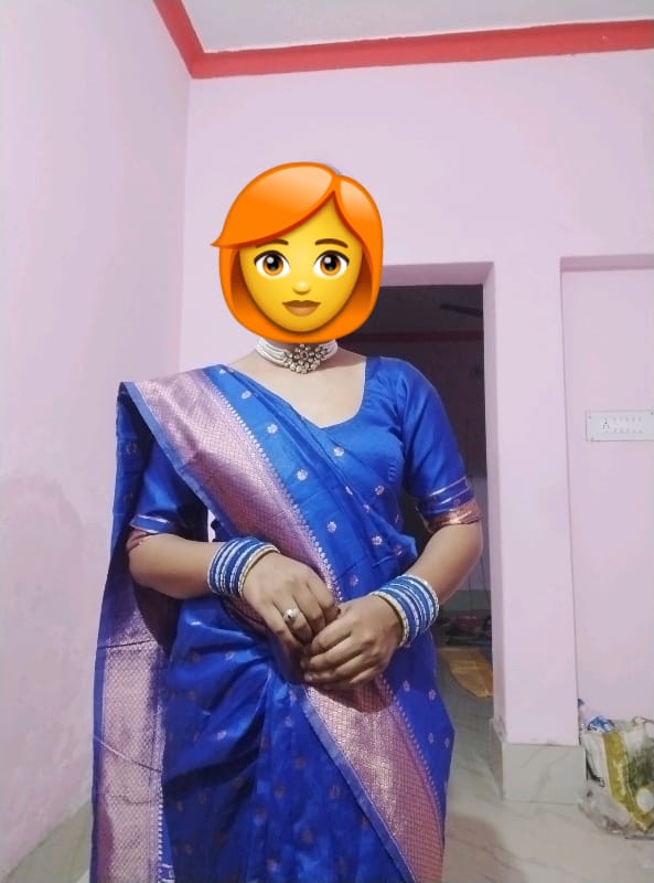 Banarasi Silk Blue Jacquard Saree With Blouse - OrderMeFirst