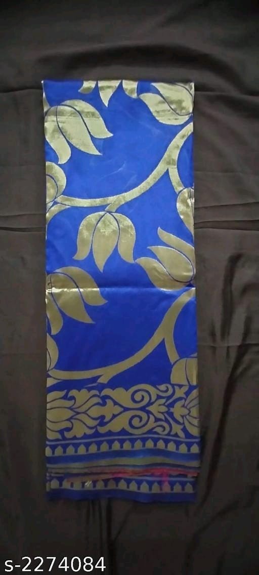 Banarasi Silk Blue Jaquard Saree With Blouse - OrderMeFirst
