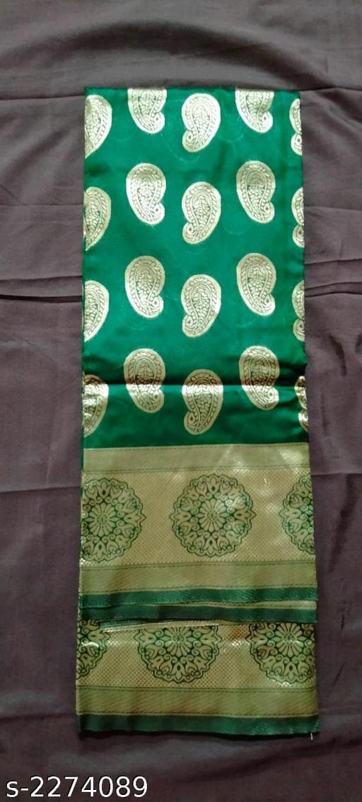 Banarasi Silk Green Jaquard Saree - OrderMeFirst
