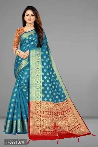 Banarasi Silk Jacquard Sarees with Blouse piece