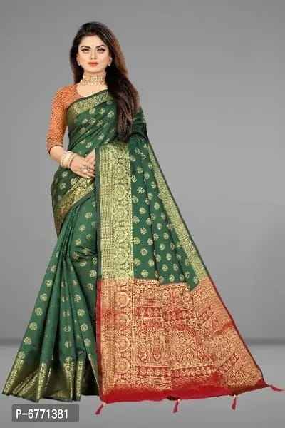 Banarasi Silk Jacquard Sarees with Blouse piece