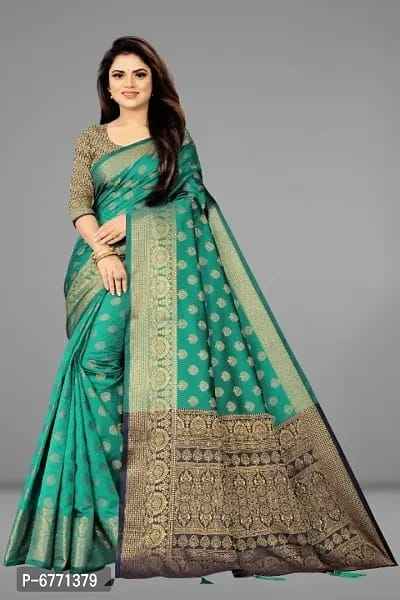 Banarasi Silk Jacquard Sarees with Blouse piece