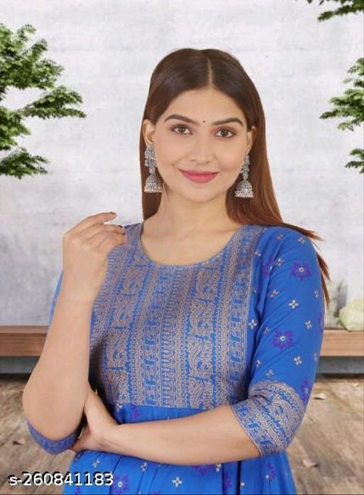 Beautiful Long Calf Length Anarkali Kurta - OrderMeFirst