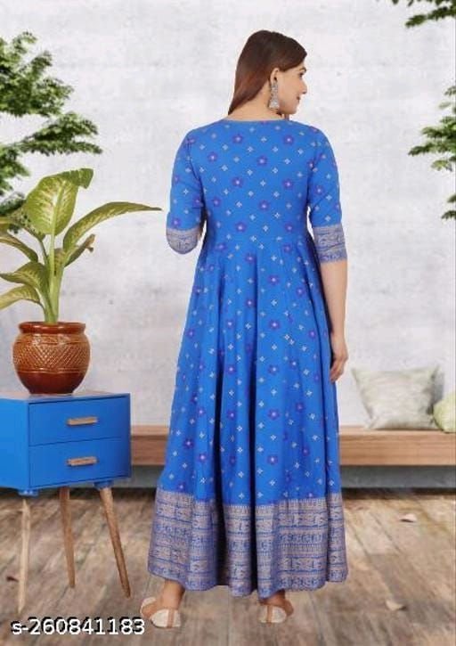 Beautiful Long Calf Length Anarkali Kurta OrderMeFirst