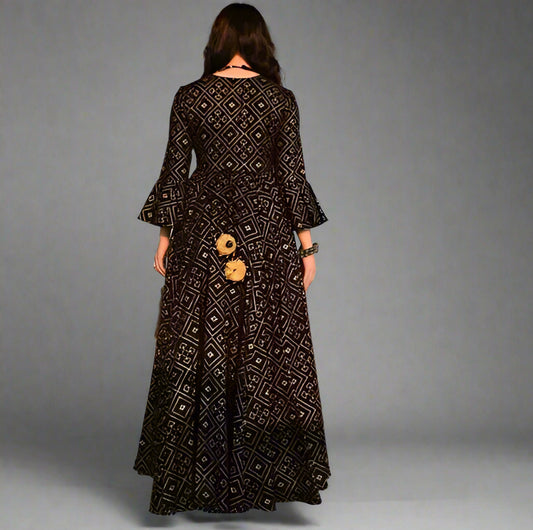 Black Anarkali Gown - OrderMeFirst