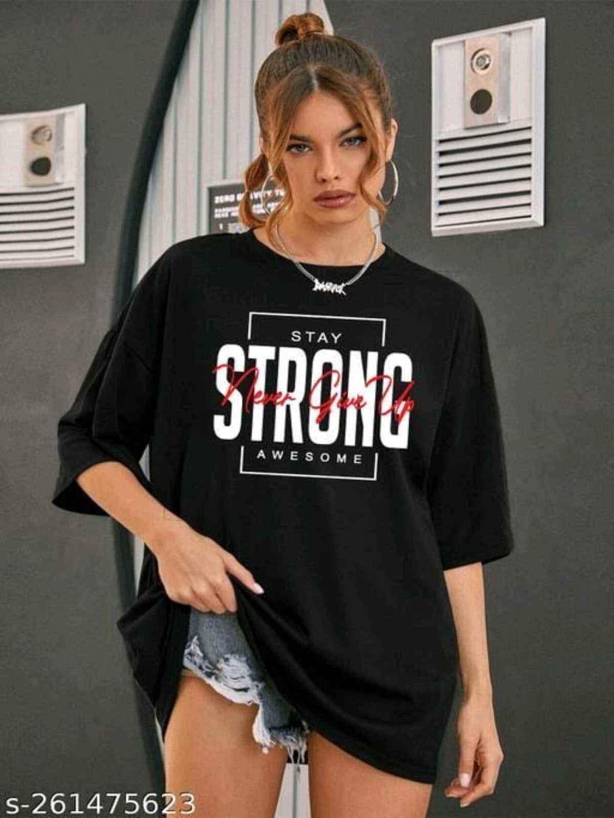 Black Strong Quote Tshirt