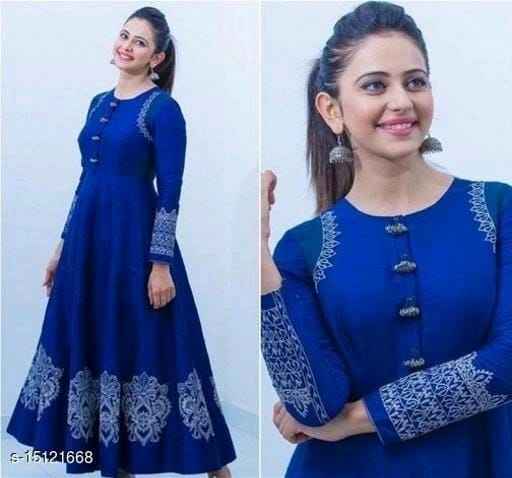Celebrity Blue Gown