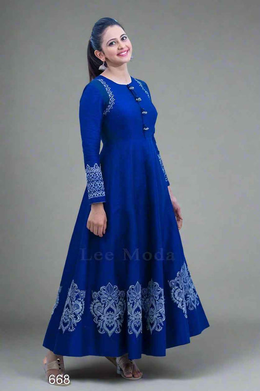 Celebrity Blue Gown