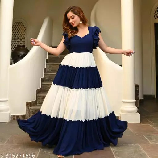 Colour Blocked Tiered Maxi Dress - OrderMeFirst