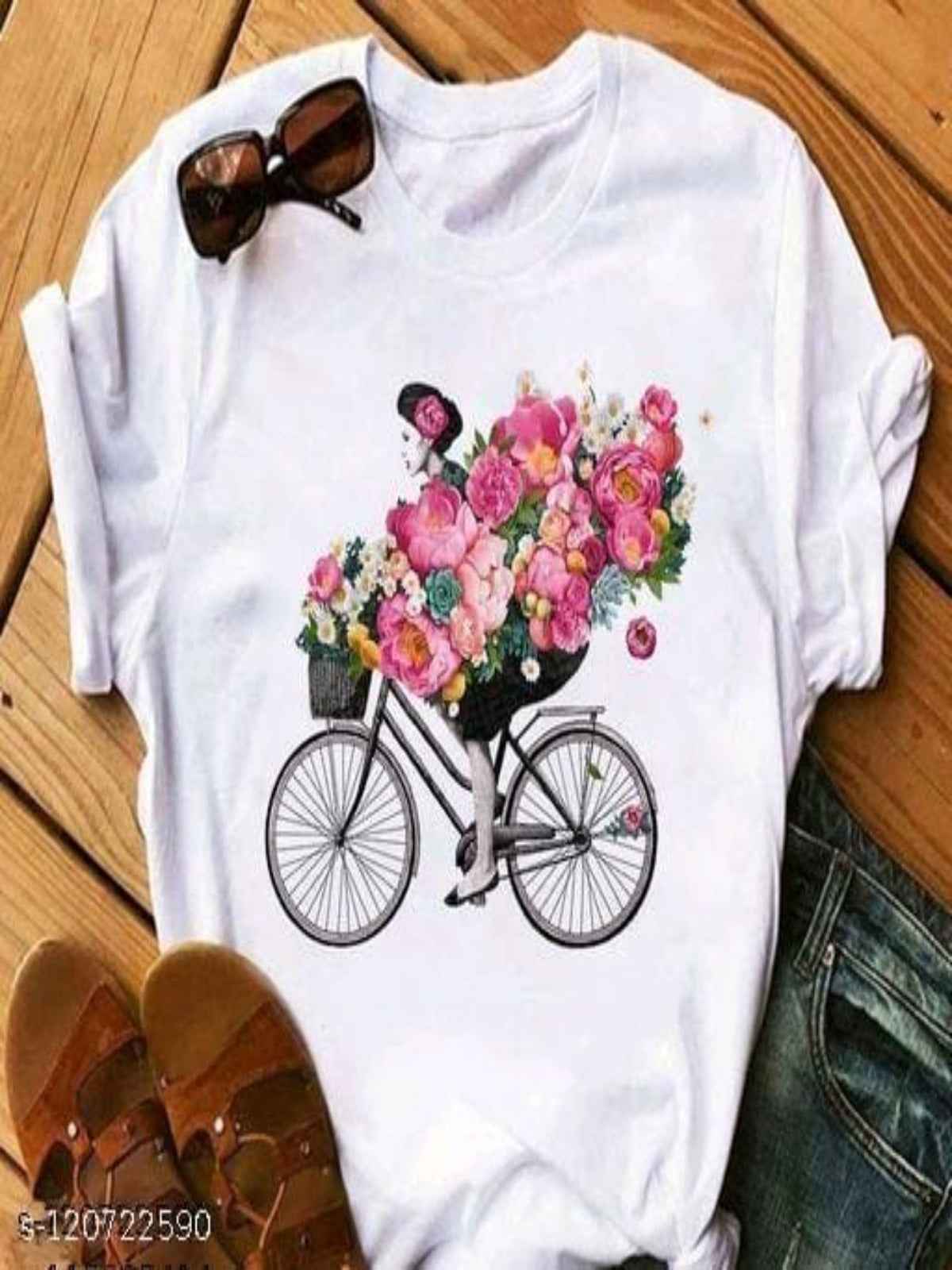 Cool Printed White Tshirts for Womens