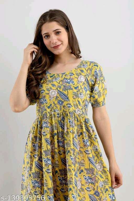 Designer Cotton Gown - OrderMeFirst