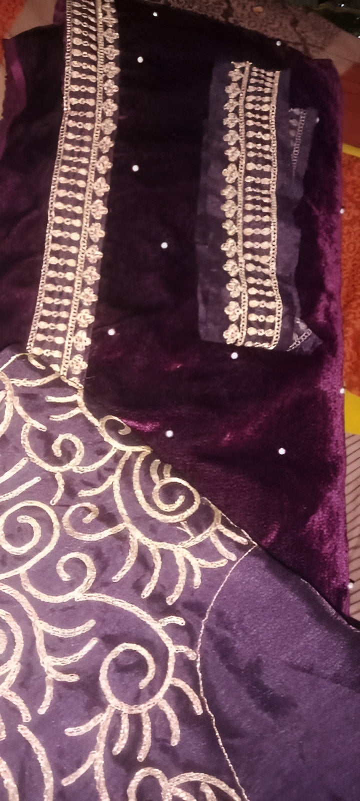 Designer partywear saree with embroidered work and with blouse - OrderMeFirst