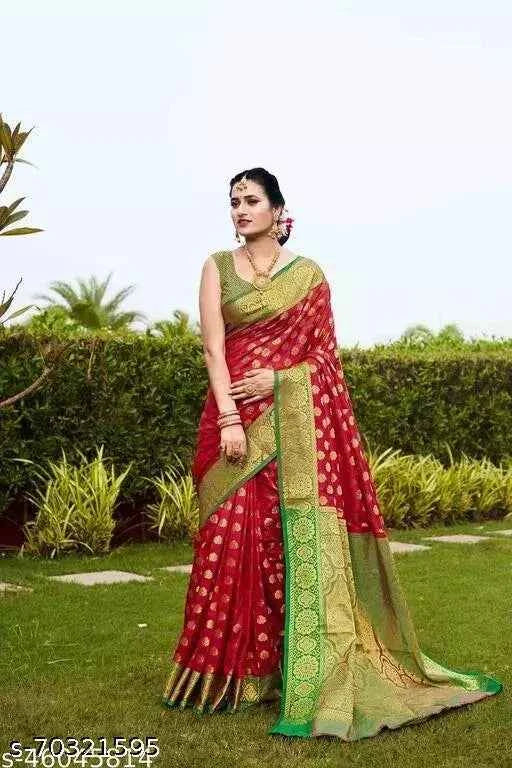 FABULOUS BANARASI SILK ZARI WORK SAREE