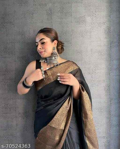 Fancy Banarasi Cotton Silk Saree