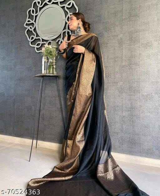 Fancy Banarasi Cotton Silk Saree