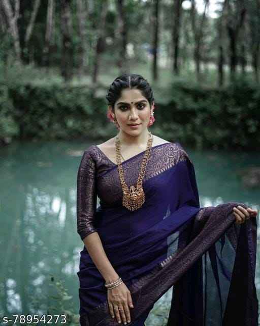 Fancy Banarasi Cotton Silk Saree