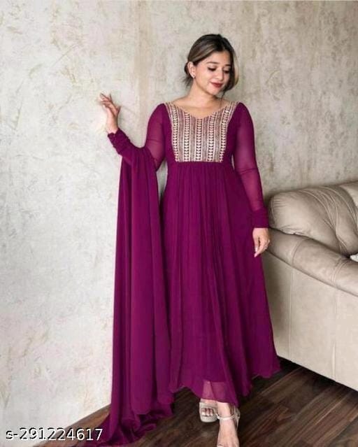 Georgette Kurta with Dupatta OrderMeFirst