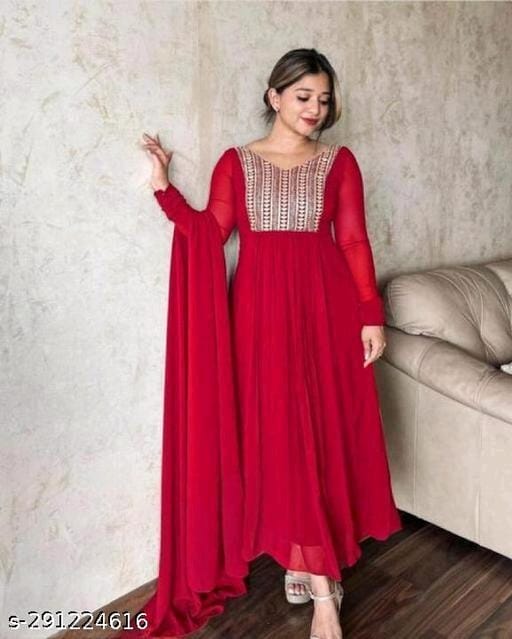 Georgette Kurta with Dupatta OrderMeFirst