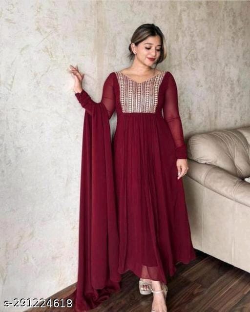 Georgette Kurta with Dupatta OrderMeFirst