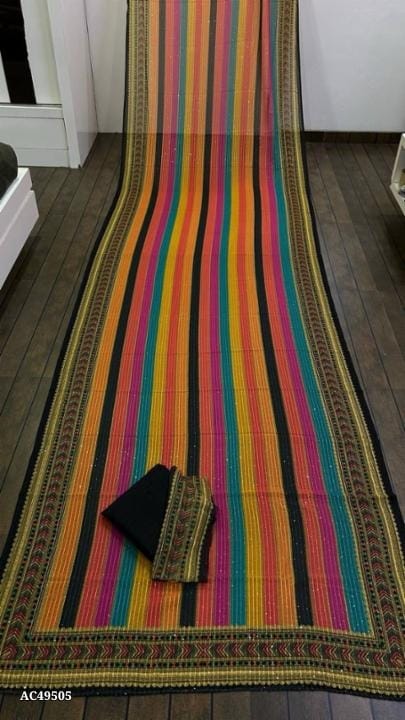 Georgette Saree With Sequence Work Line - OrderMeFirst