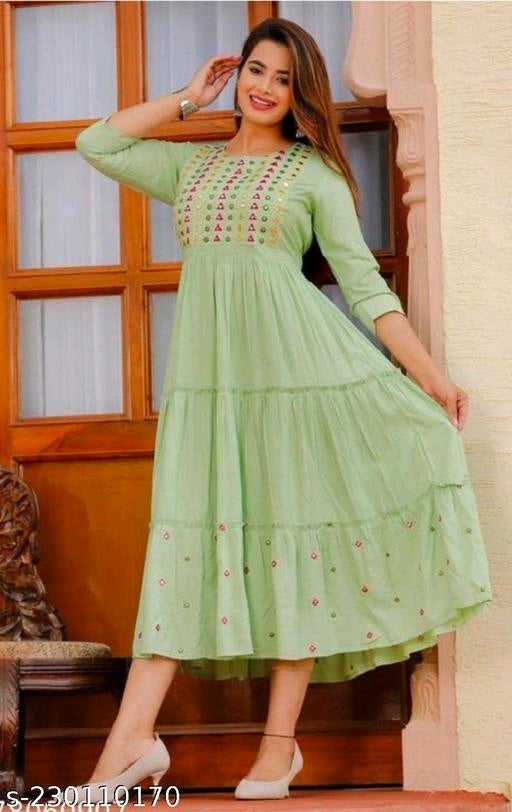 Green Anarkali Gown - OrderMeFirst