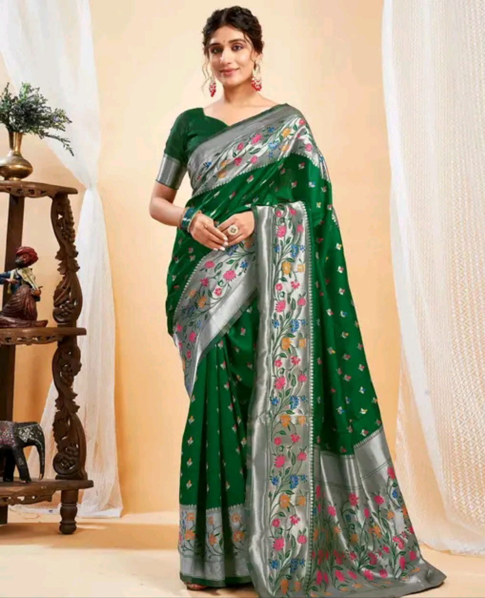 Blissful Paithani Silk Saree