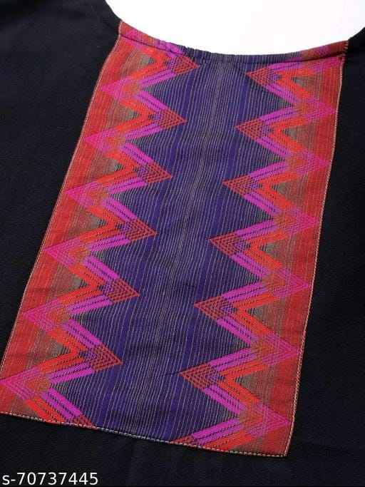 Indo Black Kurta dupatta set