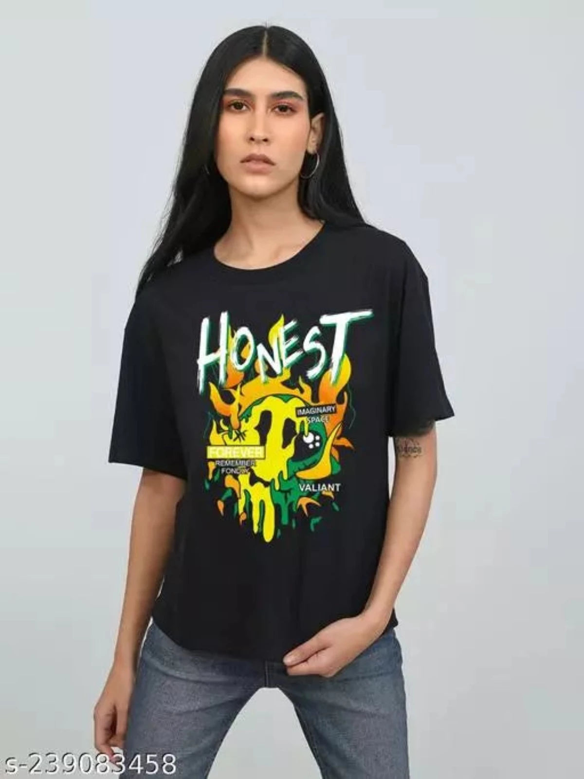 KEESOR WOMEN ROUND NECK TSHIRT - OrderMeFirst