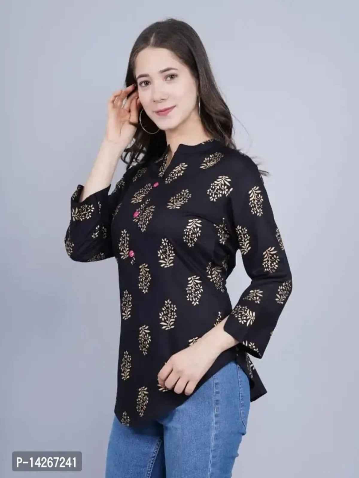 Malia Fashion Rayon Trending Tops