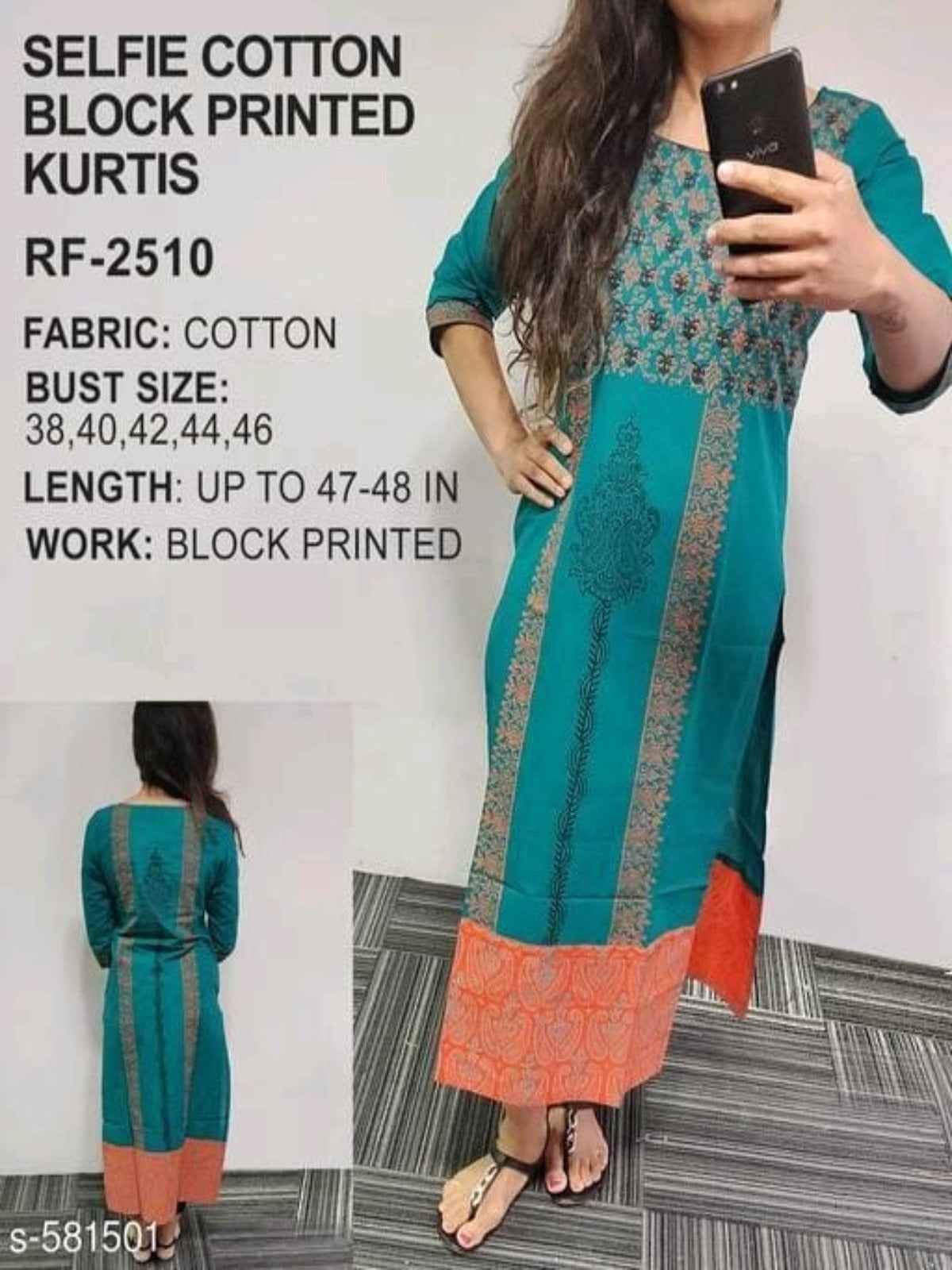 Motif Printed Cotton Kurti