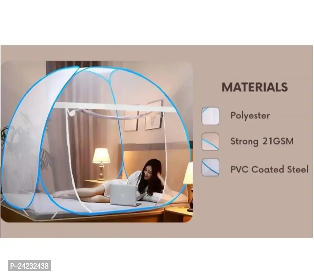 MultiColour Double Bed Mosquito Net - OrderMeFirst