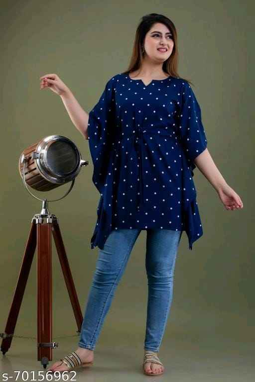 Navy Blue women Kaftan Top