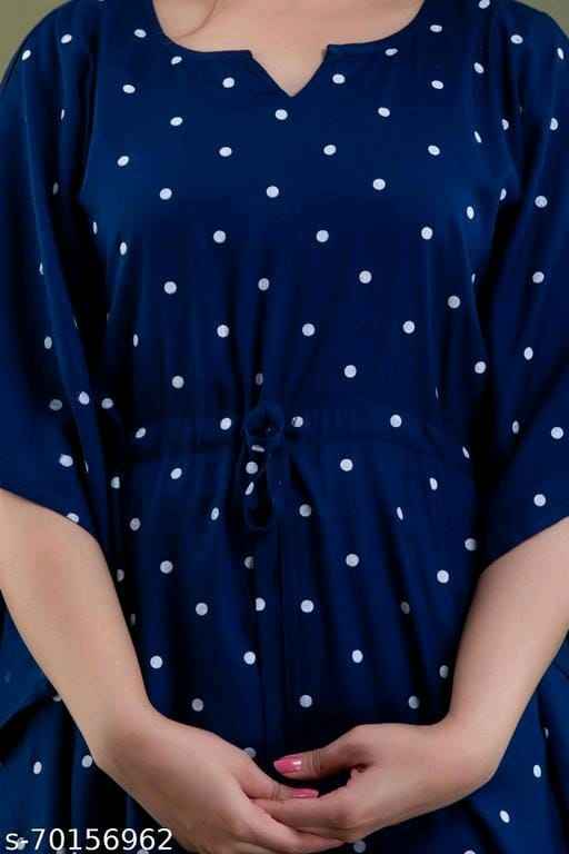 Navy Blue women Kaftan Top