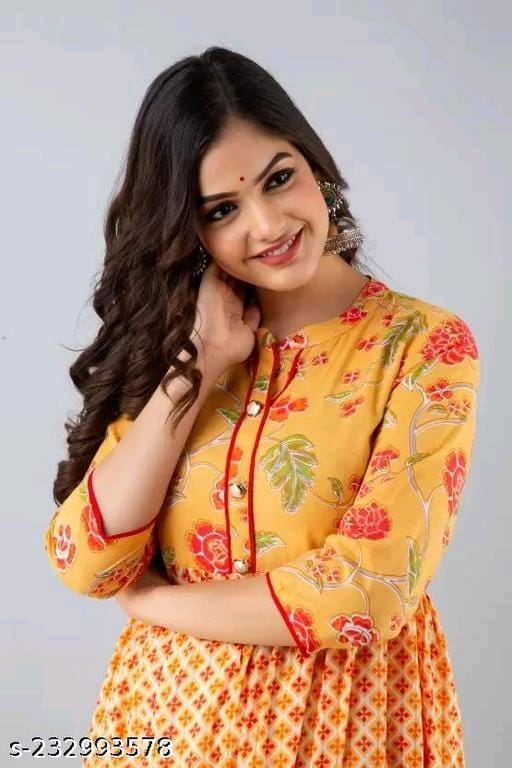 New Anarkali Printed Gown OrderMeFirst