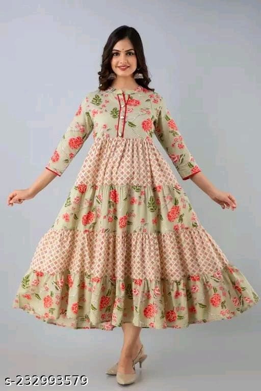 New Anarkali Printed Gown OrderMeFirst