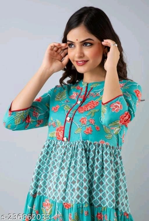 New Anarkali Printed Gown OrderMeFirst