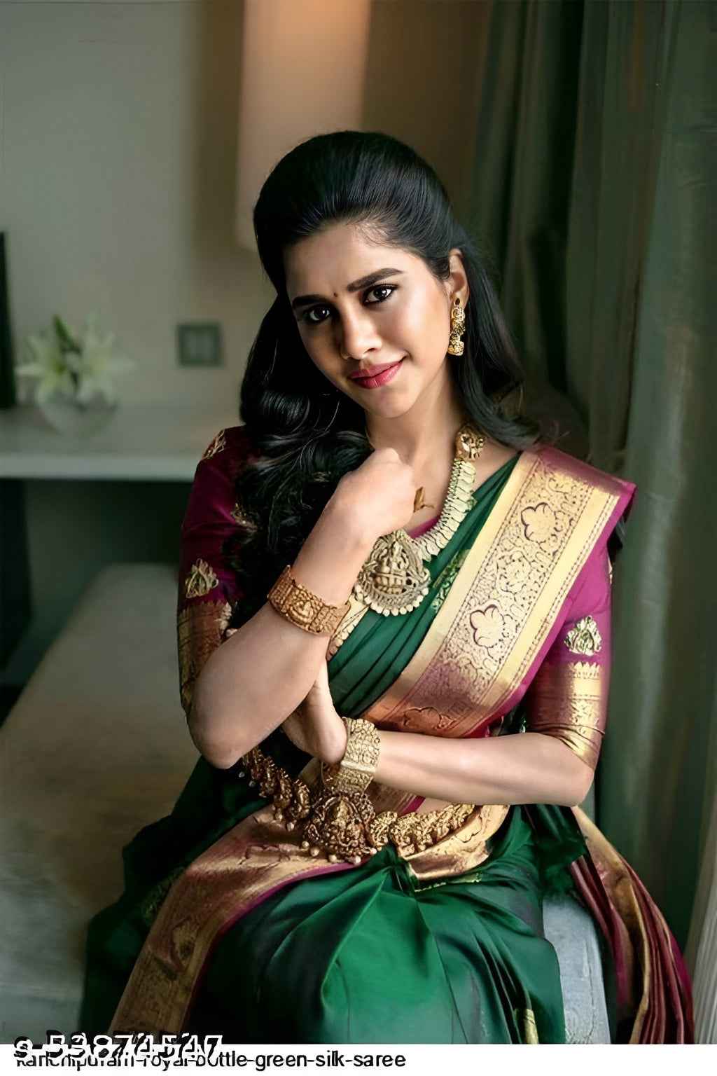 New Kanjeevaram Silk Saree With Unstitched Blouse