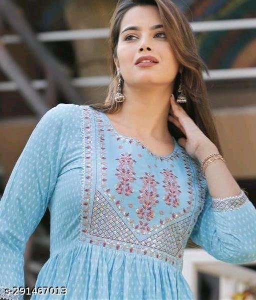 Nyra Cut Embroidered Kurtis - OrderMeFirst