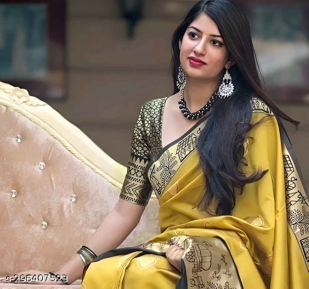 Printed Fashion Art Silk,Jacquard Saree