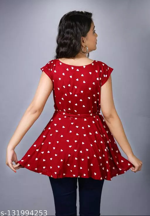 Printed Rayon Western Top for woman - OrderMeFirst