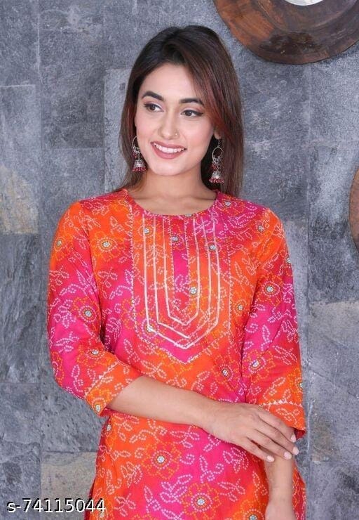 Rajasthani Printed Kurta With Pant Set - OrderMeFirst