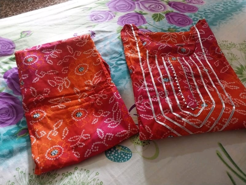 Rajasthani Printed Kurta With Pant Set - OrderMeFirst