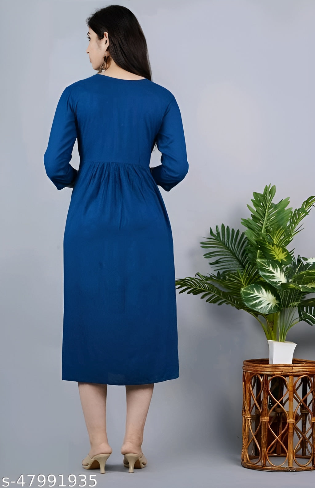 Rayon Anarkali Embroidered Kurti for women - OrderMeFirst