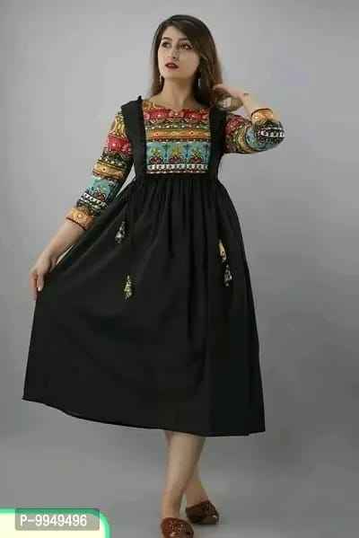 Rayon Digital Printed Anarkali Kurti