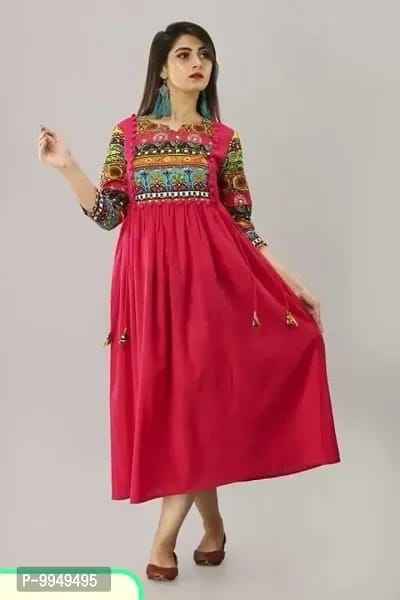 Rayon Digital Printed Anarkali Kurti