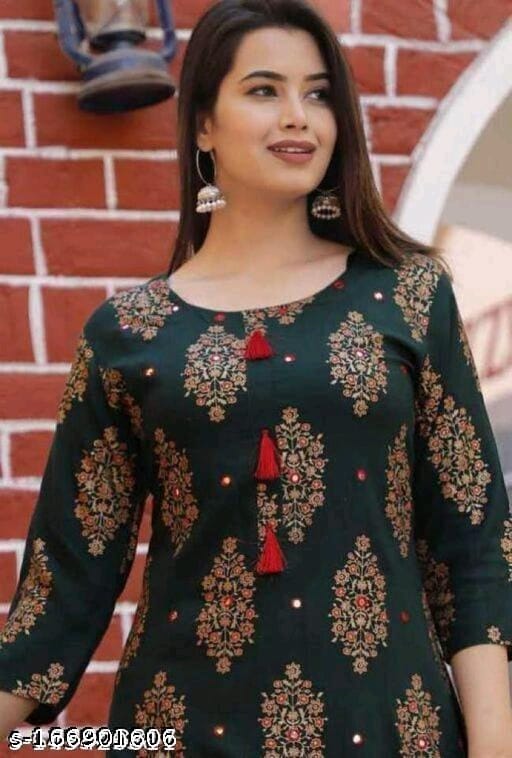 Rayon Kurti with Sharara Set for Women - OrderMeFirst