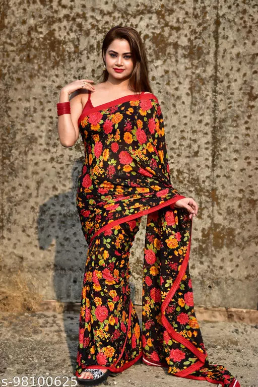 Self Design Printed Saree OrderMeFirst