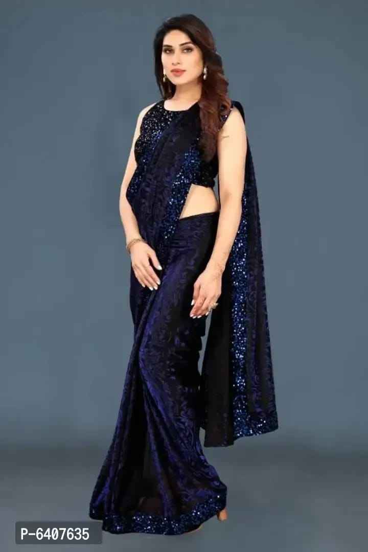 Sequin Lace Border Sarees