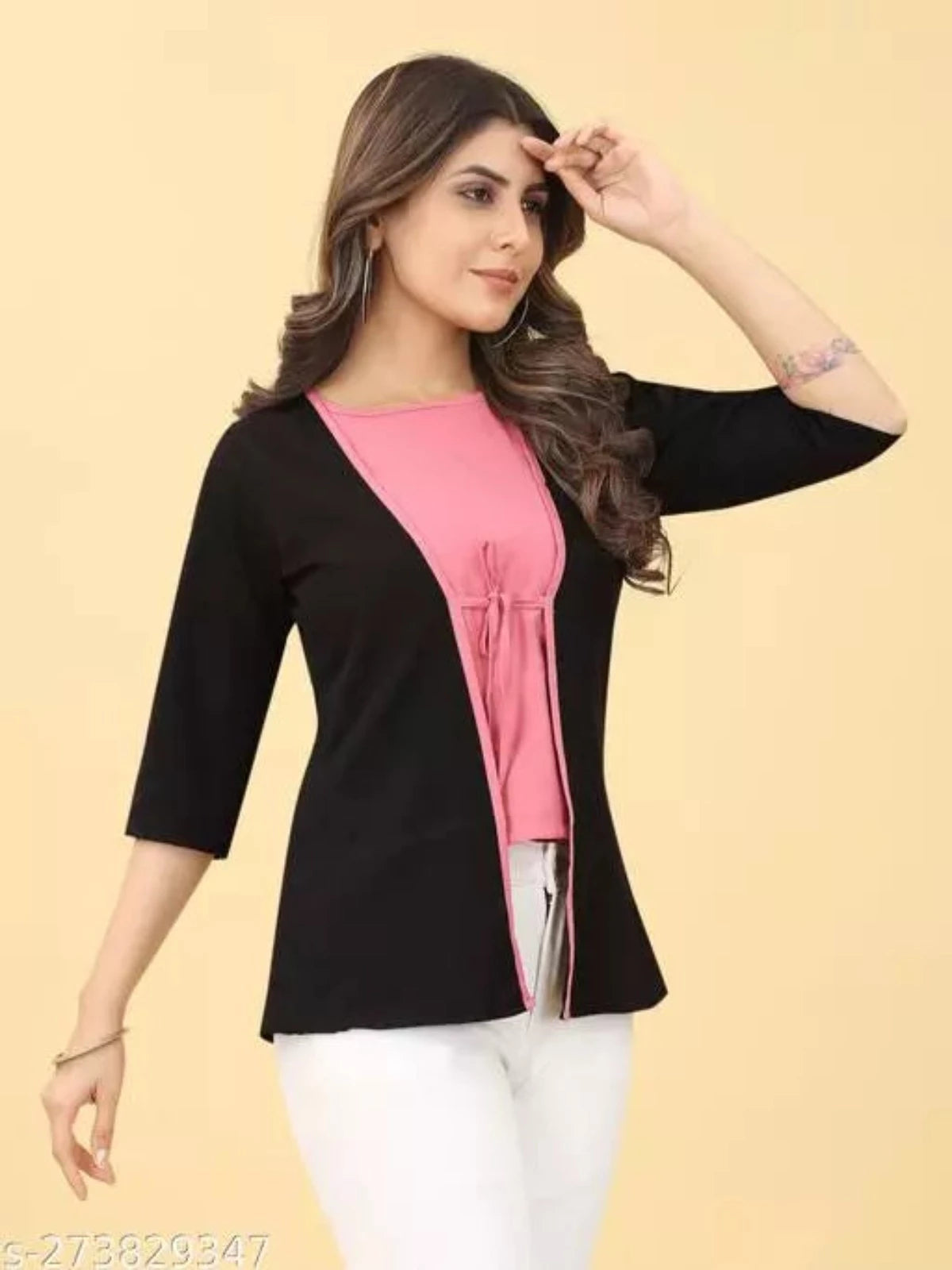 Solid Top With jacket For Women - OrderMeFirst